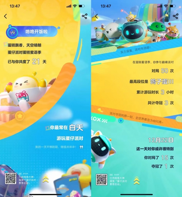 《蛋仔派对》蛋糕蜜语季 上大神APP领取你的赛季个人总结！